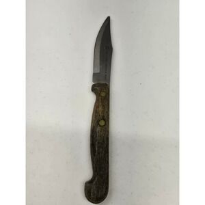 Vintage EKCO Paring Knife Stainless Vanadium USA Wood Handle Clip Point Blade